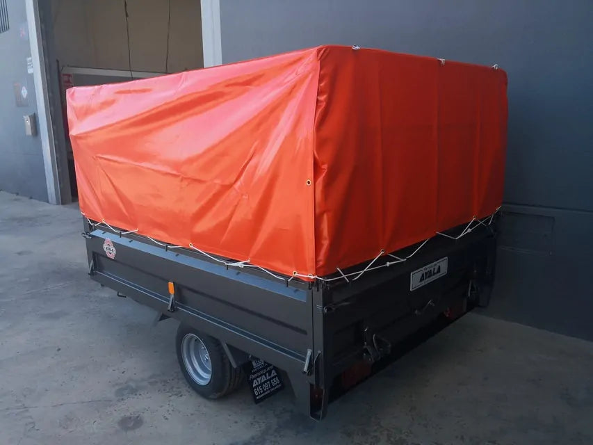 Reboque basculante hidráulico 750 kg – rodas por baixo 2200 x 1600 x 400 mm