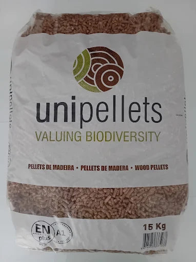 Palete de 65 sacos de 15 kg uni pellets