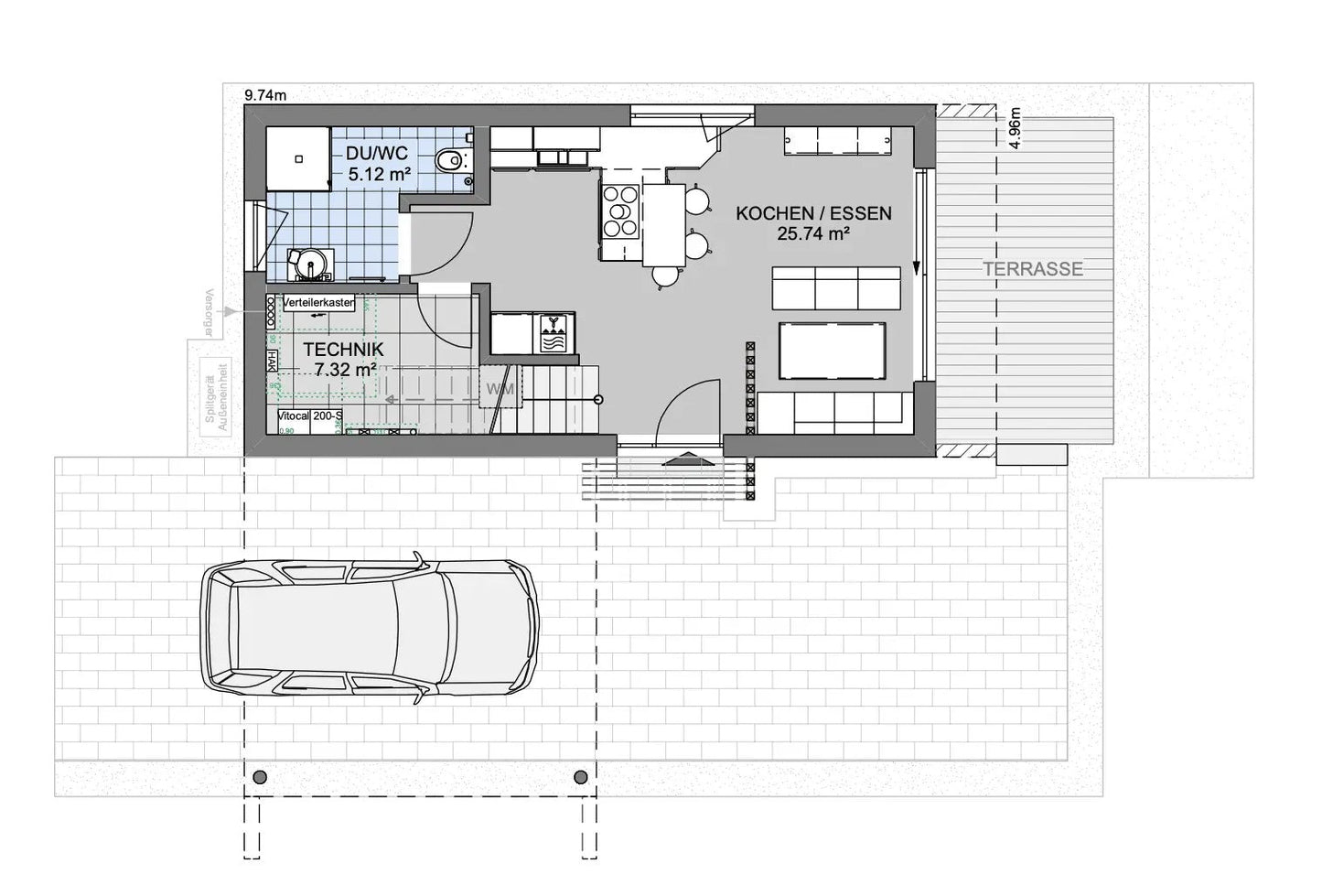 Casa modular de dois andares X-Sense de 75