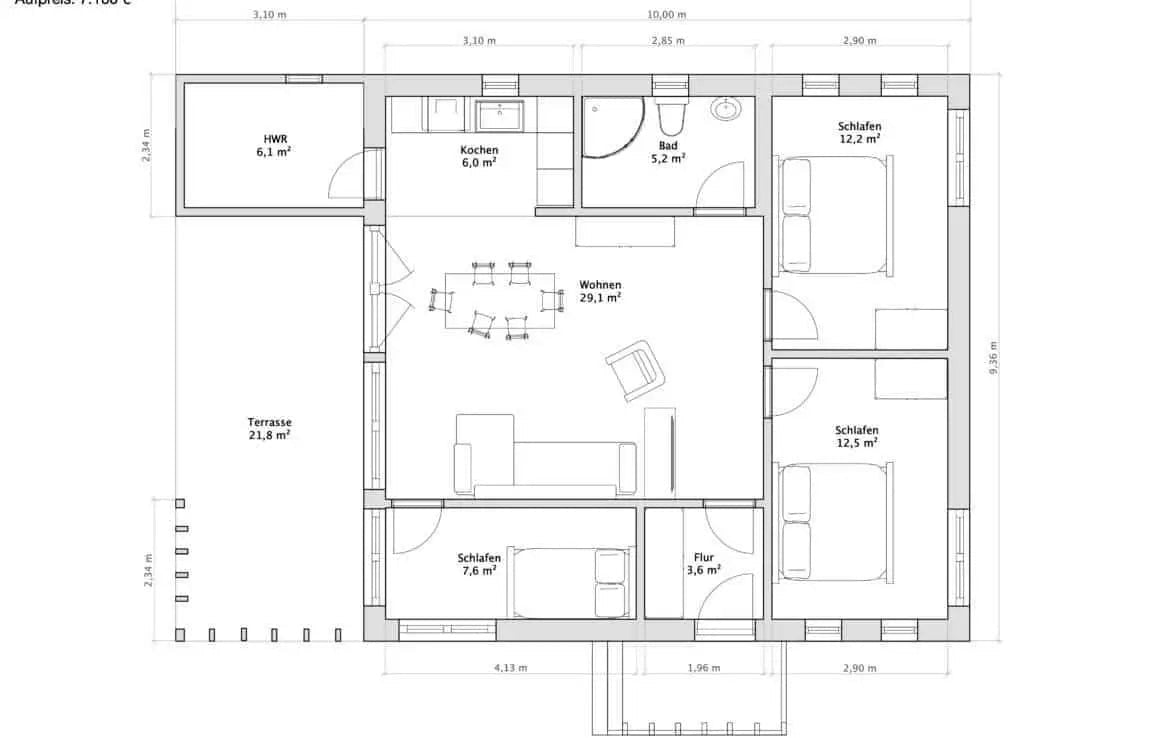 Casa pré-fabricada disponível imediatamente Chalet K-Home-M-80