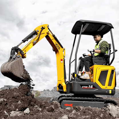 Miniescavadeira de 1 tonelada EURO 5 com motor Kubota