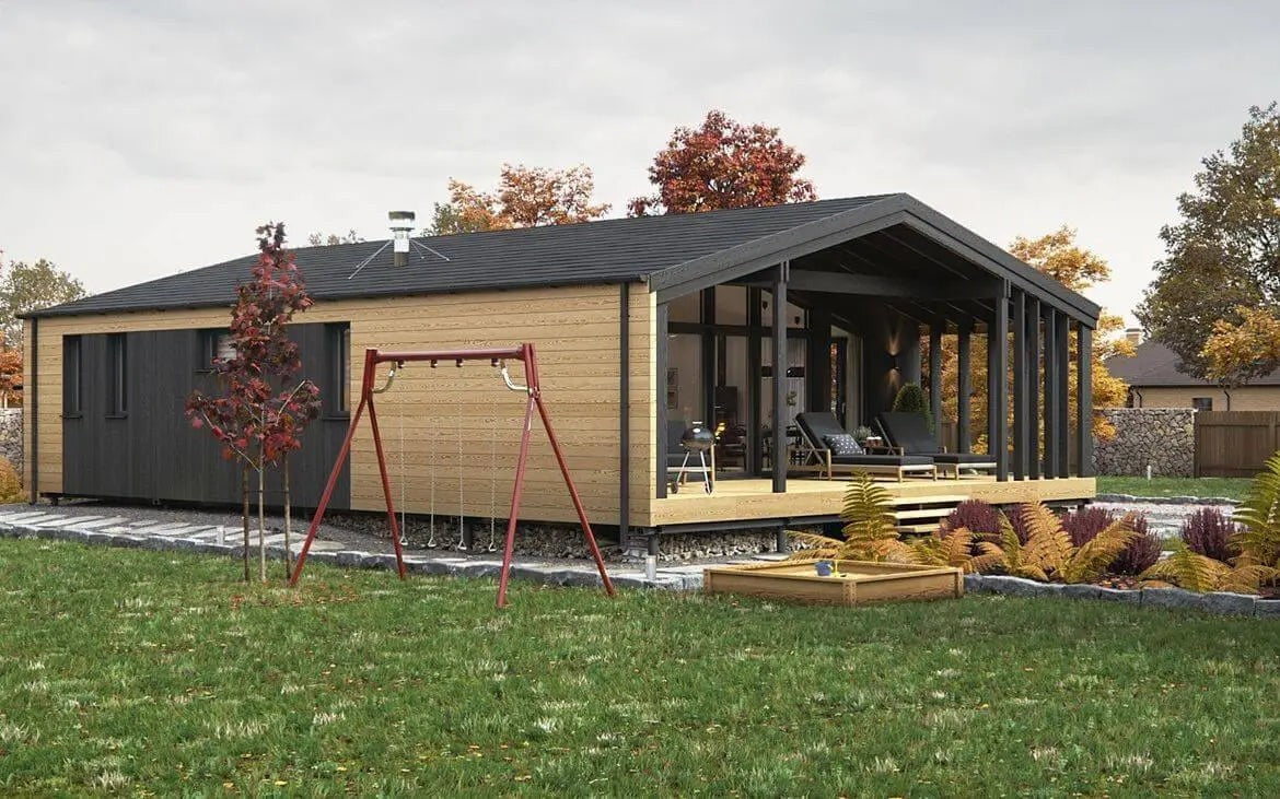 Casa pré-fabricada disponível imediatamente Chalet K-Home-M-80