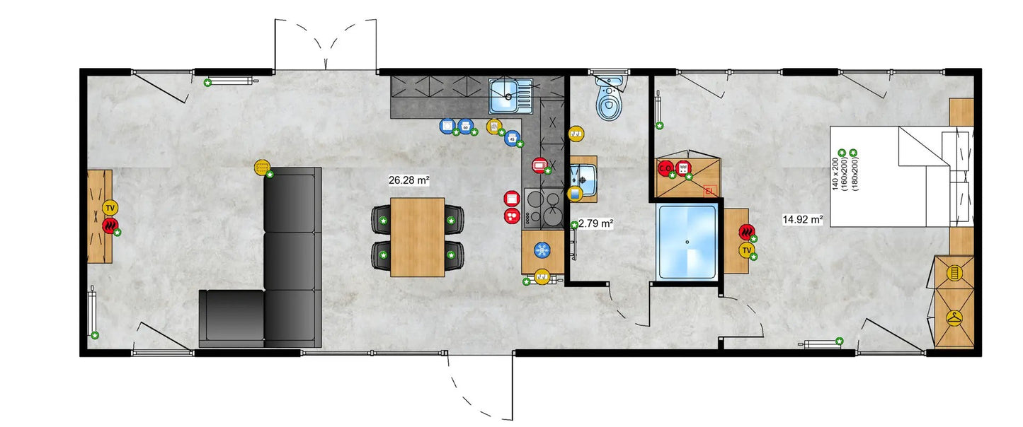 Casa móvel Pretty 16 T1