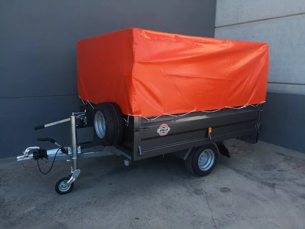 Reboque basculante hidráulico 750 kg – rodas por baixo 2200 x 1600 x 400 mm