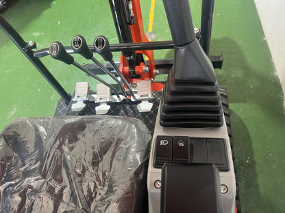 Mini Escavadeira Giratória BAIMSE 1800 kg, Motor Kubota de 3 Cilindros