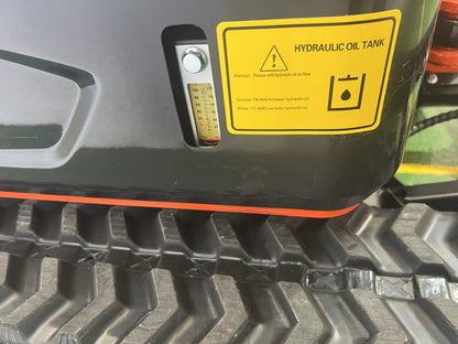 Mini Escavadeira Giratória BAIMSE 1800 kg, Motor Kubota de 3 Cilindros