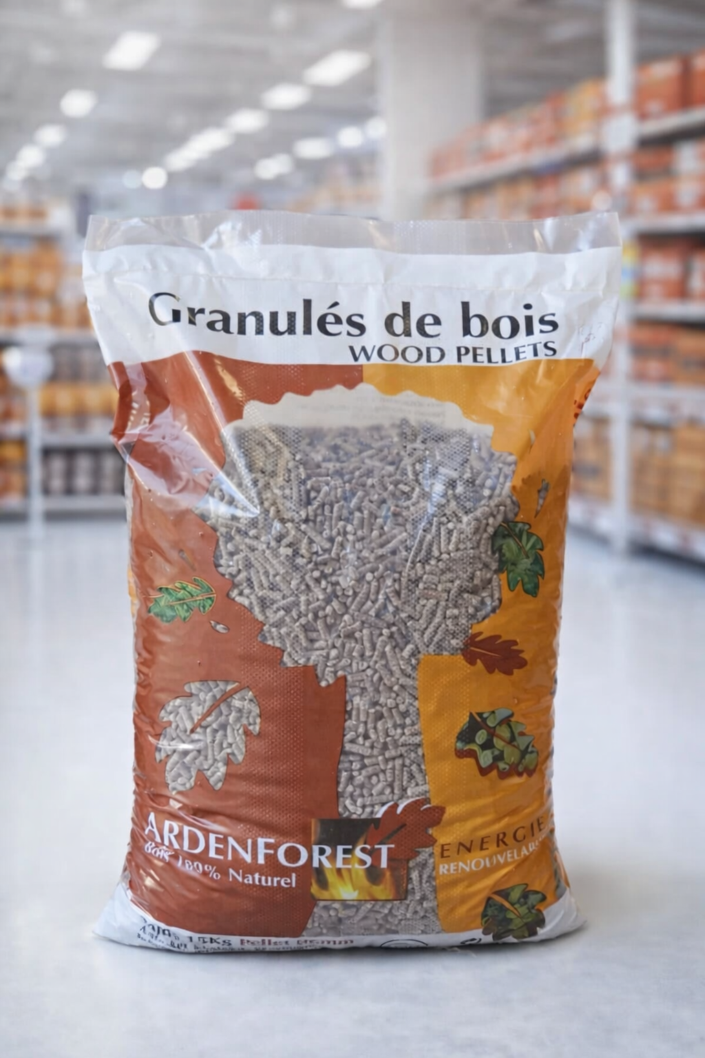 Pellets de madeira ardenforest – palete com 70 sacos de 15 kg