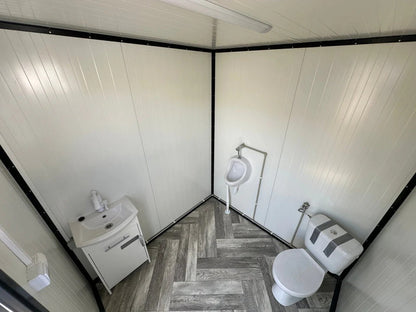 Contentor Sanitário com Vaso Sanitário e Mictório