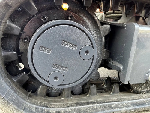 Miniescavadora compacta Deleks s100 1 tonelada, motor diesel de 3 cilindros, giro zero
